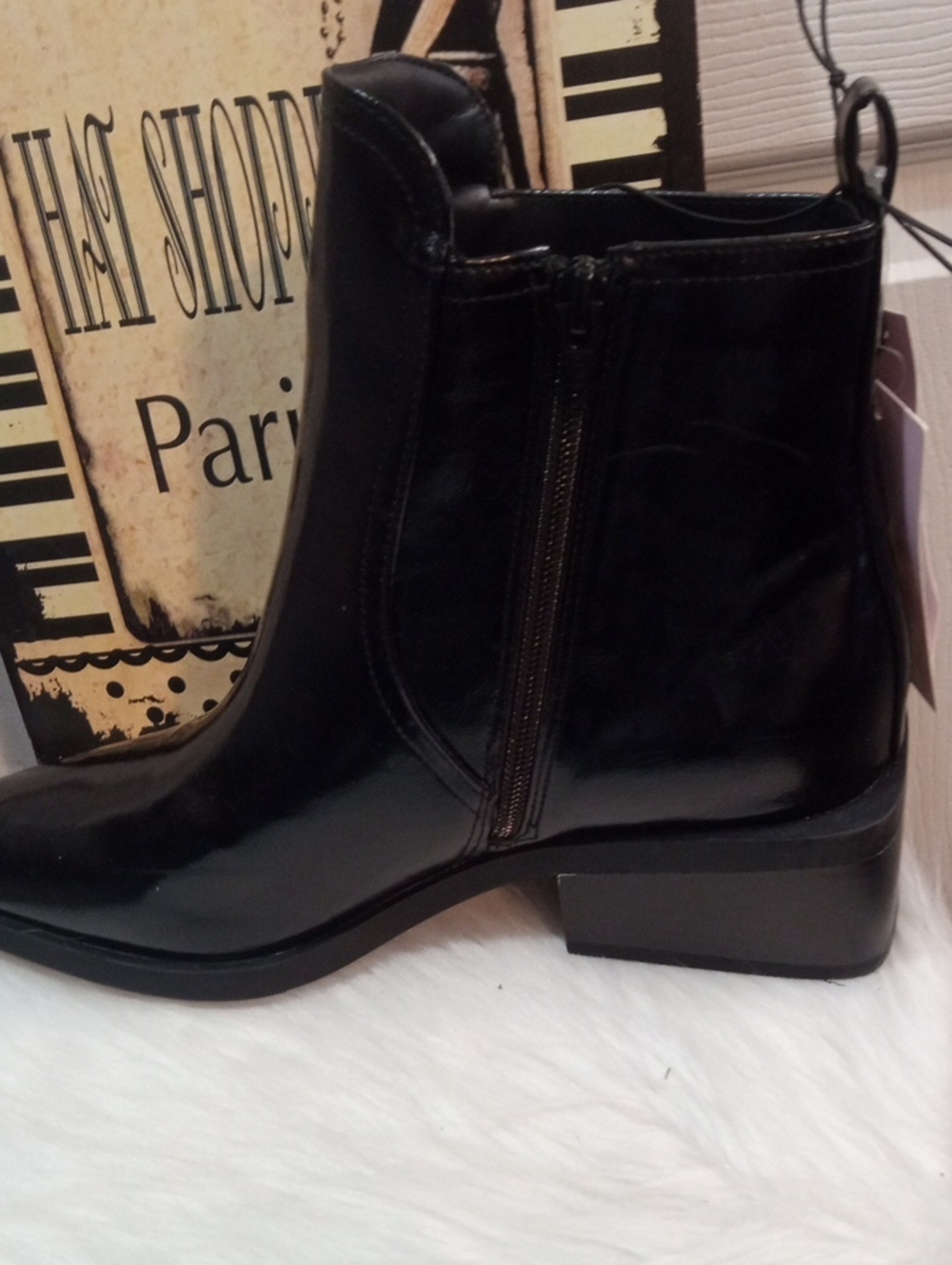 WILD FABLE PATENT GIOVANNA BOOTIES - Picture 7 of 11
